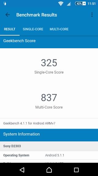 xperia m2 benchmark